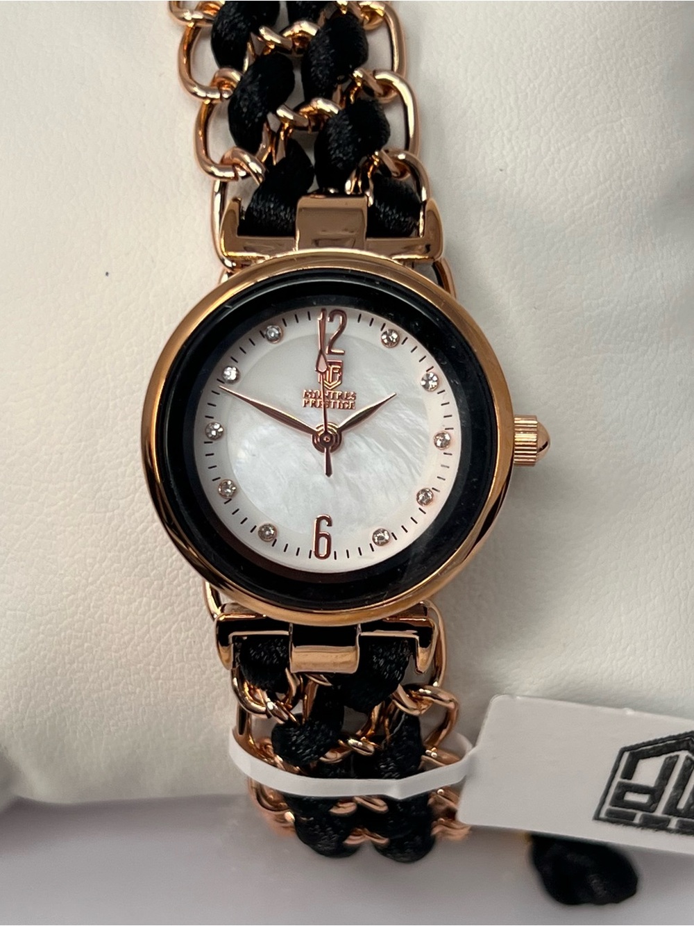 Invicta Rose Gold and Black Chain-Link Women's Watch